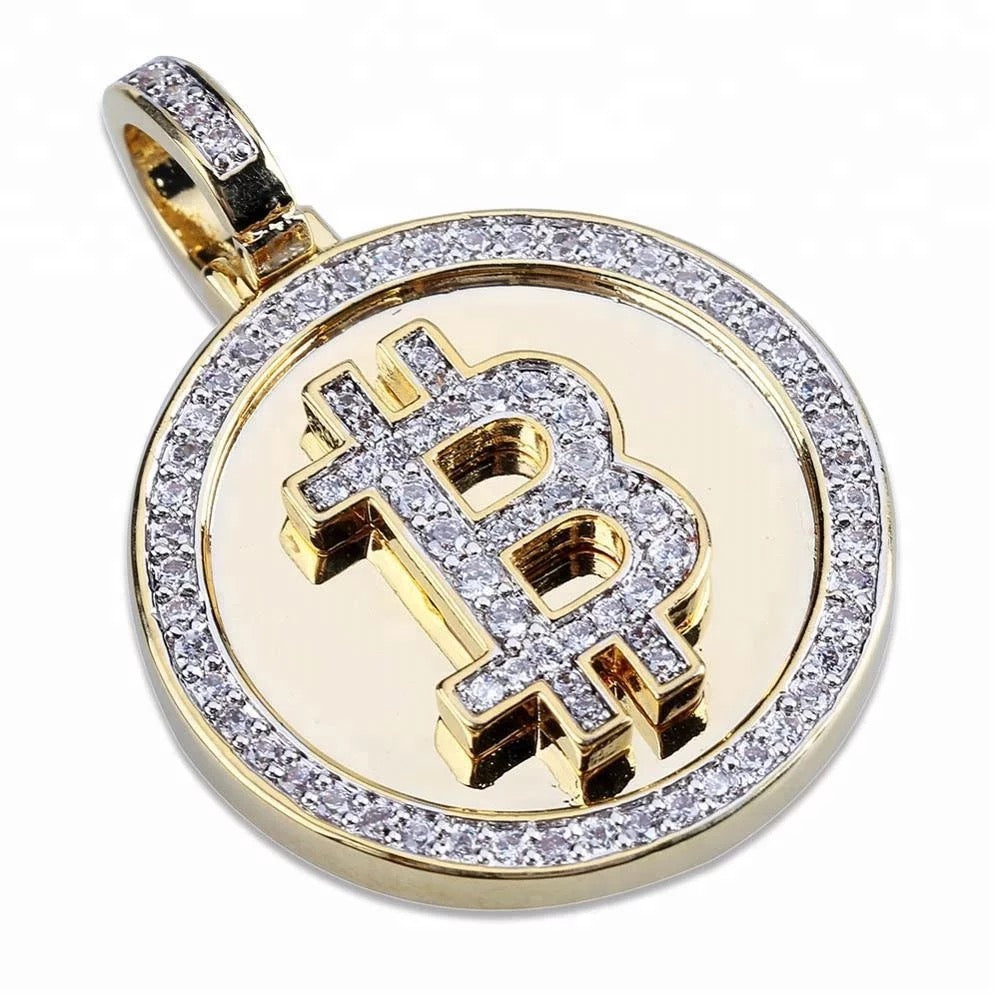 Gold Bitcoin Pendant