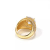 Gold Bombe Diamond Ring