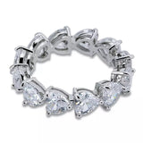 Diamond Heart Eternity Ring