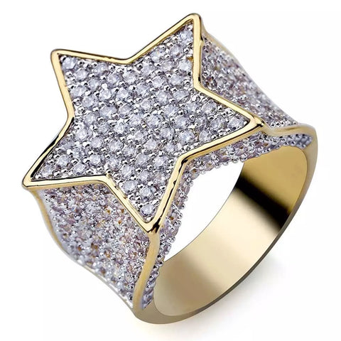Diamond Star Gold Ring
